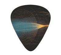 Wzywhj Púas de guitarra impresas con impresión física, 12 piezas, púas de fácil agarre para sostener en las manos, ukelele, guitarra acústica o eléctrica