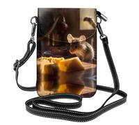 WZYWHJ Rat Picture - Bolso cruzado de piel para mujer con correa ajustable para el hombro