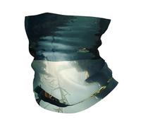 WZYWHJ Shipwreck at the bottom of the lake Printed Multifuncional Sports Headscarf Headband, face mask