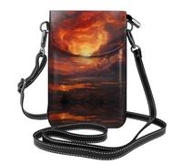 WZYWHJ Shocking Fire Cloud Picture - Bolso cruzado de piel para mujer con correa ajustable para el hombro