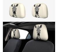 WZYWHJ Simple Zebra Prints - Funda de almohada para coche, 2 piezas, accesorios de funda de asiento, funda protectora universal