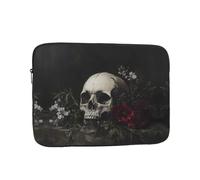 WZYWHJ Skeletons in The Dead Flowers - Funda para portátil de 33.0 cm, a prueba de golpes, para hombres y mujeres, viajes de negocios, escuela, oficina, uso diario