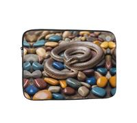 WZYWHJ Snake on Colored Stones - Funda portátil para portátil de 33.0 cm, a prueba de golpes, para hombres y mujeres, viajes de negocios, escuela, oficina, uso diario