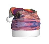 WZYWHJ Sombrero de Papá Noel de Navidad para adultos para vacaciones y fiestas de Navidad, ceremonias anuales, cactus y impresiones de puesta de sol