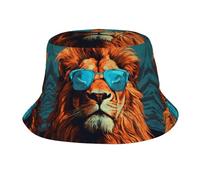 WZYWHJ Sombreros de pescador para adultos, imagen del Rey León para hombres y mujeres, protección solar de verano