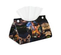 WZYWHJ Soporte rectangular para toallas de papel con diseño de piedra de cristal de estrella con correa inferior, moderna bolsa de almacenamiento decorativa