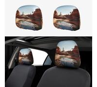 WZYWHJ Source of Water in The Desert - Funda de almohada para coche, 2 piezas, accesorios de funda de asiento, funda protectora universal