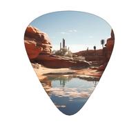 Wzywhj Source Of Water In The Desert - Púas de guitarra impresas de 12 piezas, fácil agarre, para ukelele, guitarra acústica o eléctrica