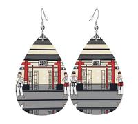 WZYWHJ Taekwondo - Pendientes de piel para mujer, diseño de gotas de agua, regalo de moda