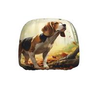 WZYWHJ Tame Beagle - Funda de almohada estampada para cabeza de asiento de coche, camión, piezas de motores generales, 1 paquete