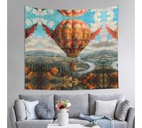 WZYWHJ Tapiz de globo aerostático con alas extendidas para decoración de interiores, 152,4 x 129,5 cm: suave, de calidad y ligero, adecuado para tapices colgantes de pared