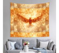 WZYWHJ Tapiz decorativo para interiores con diseño de pájaro de fuego con alas extendidas, 152,4 x 129,5 cm: suave, de calidad y ligero, adecuado para tapices colgantes de pared