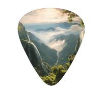 Wzywhj The Beautiful Scenery In The Bubble - Púas de guitarra impresas de 12 piezas, fácil agarre, para ukelele, guitarra acústica o eléctrica