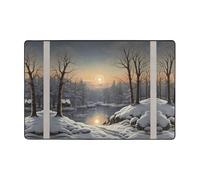 WZYWHJ The Bitter Cold Winter - Alfombra antideslizante con estampado de invierno de 36 x 24 pulgadas para sala de estar, oficina, mesa de café, cama, balcón