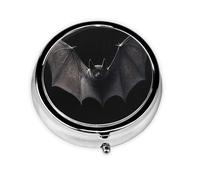 WZYWHJ The Lights in The Dark - Caja de medicina circular impresa portátil, de viaje con compartimentos, mini dispensador de píldoras