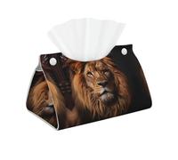 WZYWHJ The Lion's Gaze - Soporte rectangular para toallas de papel con correa inferior, moderna bolsa de almacenamiento decorativa