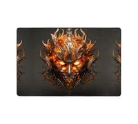 WZYWHJ The Mask of Burning Flames - Alfombra antideslizante para el suelo, 183 x 122 cm, para sala de estar, oficina, mesa de café, cama, balcón