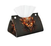 WZYWHJ The Mask of Burning Flames - Soporte rectangular para toallas de papel con correa inferior, moderna bolsa de almacenamiento decorativa
