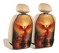 WZYWHJ The Phoenix Reborn in Fire - Almohadilla de almacenamiento para asiento de coche, 2 piezas, protector multifuncional para asiento de coche después de la instalación