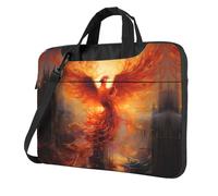 WZYWHJ The Phoenix Reborn in Fire Printing - Bolsa portátil ultrafina para portátil de un solo hombro, accesorios de computadora, suave a prueba de golpes para portátiles, Black, 13 inch