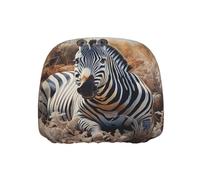 WZYWHJ The Resting Zebra - Funda de almohada para cabeza de asiento de coche, camión, piezas de motores generales, 1 paquete