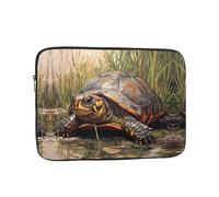 WZYWHJ The Turtle Crawling into The Swamp - Funda para portátil de 33.0 cm, a prueba de golpes, para hombres y mujeres, viajes de negocios, escuela, oficina, uso diario