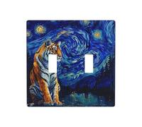 WZYWHJ Tiger in The Sky - Panel de termoplástico impreso para cubierta de interruptor, placa frontal decorativa de pared que no se daña fácilmente