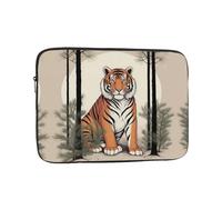 WZYWHJ Tiger Under The Pine Tree - Funda para portátil de 43.2 cm, a prueba de golpes, para hombres y mujeres, viajes de negocios, escuela, oficina, uso diario