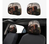 WZYWHJ Tractor on The Farm - Funda de almohada para coche, 2 piezas, funda de asiento, funda protectora universal