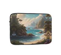WZYWHJ Tranquil Coast - Funda para portátil de 10 pulgadas, a prueba de golpes, para hombres y mujeres, viajes de negocios, escuela, oficina, uso diario