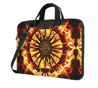 WZYWHJ Turning the Flame Prints - Bolsa portátil ultrafina de un solo hombro, accesorios de computadora, suave a prueba de golpes para portátiles, Black, 13 inch