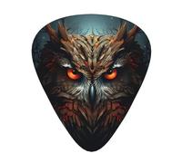 Wzywhj Twin Peaks - Púas de guitarra con patrón de búho de fácil agarre para tu bajo, ukelele, guitarra acústica y eléctrica, 12 piezas