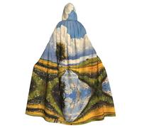 WZYWHJ Un vibrante poncho con capucha para hombres y mujeres para Halloween