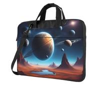 WZYWHJ Universe Planet Prints - Bolsa portátil ultrafina de un solo hombro, accesorios de computadora, suave a prueba de golpes para portátiles, Black, 14 inch