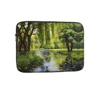 WZYWHJ Willow Trees by The Pond - Funda para portátil de 38.1 cm, a prueba de golpes, para hombres y mujeres, viajes de negocios, escuela, oficina, uso diario