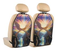 WZYWHJ Wings on The Rainbow Bridge - Almohadilla de almacenamiento para asiento de coche, 2 piezas, multifuncional, protector de asiento después de la instalación