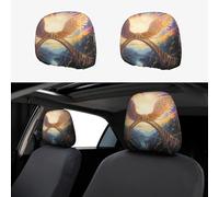 WZYWHJ Wings on The Rainbow Bridge - Funda de almohada para coche, 2 piezas, accesorios de funda de asiento, funda protectora universal