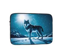 WZYWHJ Wolf on Snowy Mountain - Funda para portátil de 13 pulgadas, a prueba de golpes, para hombres y mujeres, viajes de negocios, escuela, oficina, uso diario