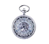 WZYYCV Hombre Pocket Watch Reloj de Bolsillo Grabado con Solapa con Cadena para Hombre Reloj de Bolsillo Reloj de Bolsillo Vintage Reloj de Bolsillo mecánico automático Reloj de Bolsillo