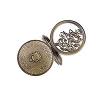 WZYYCV Hombre Pocket Watch Reloj De Bolsillo, Reloj De Bolsillo Mecánico Manual Retro, Reloj De Bolsillo con Tapa De Doble Cara, Adecuado para Cumpleaños Reloj de Bolsillo