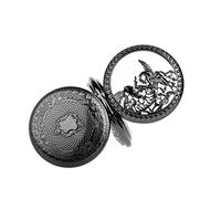 WZYYCV Hombre Pocket Watch Reloj De Bolsillo, Reloj De Bolsillo Mecánico Manual Retro, Reloj De Bolsillo con Tapa De Doble Cara, Adecuado para Cumpleaños Reloj de Bolsillo