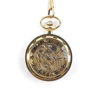 WZYYCV Hombre Pocket Watch Reloj De Bolsillo Reloj De Bolsillo Mecánico Reloj De Bolsillo Hueco Reloj De Bolsillo Sin Tapa Adecuado Reloj de Bolsillo