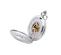 WZYYCV Hombre Pocket Watch Reloj De Bolsillo Reloj De Bolsillo Mecánico Romano Reloj De Bolsillo Mecánico con Tapa Retro Adecuado Reloj de Bolsillo