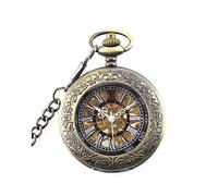WZYYCV Hombre Pocket Watch Reloj De Bolsillo Reloj De Bolsillo Retro Reloj De Bolsillo Mecánico Clásico para Hombres Mujeres con Cadena Reloj de Bolsillo