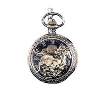 WZYYCV Hombre Pocket Watch Reloj De Bolsillo Reloj De Bolsillo Vintage Clásico Reloj De Bolsillo Mecánico Automático Reloj De Bolsillo con Tapa Reloj de Bolsillo