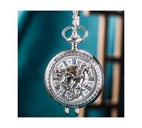 WZYYCV Hombre Pocket Watch Reloj De Bolsillo Reloj De Bolsillo Vintage Clásico Reloj De Bolsillo Mecánico Automático Reloj De Bolsillo con Tapa Reloj de Bolsillo