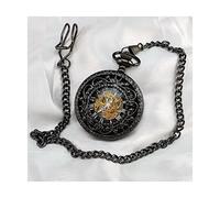 WZYYCV Hombre Pocket Watch Reloj De Bolsillo Retro Mecánico Cuerda Manual Reloj De Bolsillo Delicado Reloj De Bolsillo con Tapa para Hombres con Cadena Reloj de Bolsillo