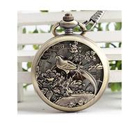 WZYYCV Hombre Pocket Watch Reloj De Bolsillo Vintage Reloj De Bolsillo Clásico Reloj De Bolsillo Mecánico Adecuado para El Regalo del Día del Padre Reloj de Bolsillo