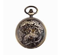 WZYYCV Hombre Pocket Watch Reloj De Bolsillo Vintage Reloj De Bolsillo Mecánico Reloj De Bolsillo Clásico con Solapa Regalos Adecuados para Cumpleaños Reloj de Bolsillo