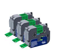 WZZSKFYQ 3 uds TZe251 Cinta de Etiquetas Compatible TZe151 TZe451 TZe551 TZe651 TZe751 Etiquetas compatibles con Fabricante de Etiquetas(Black on Green)